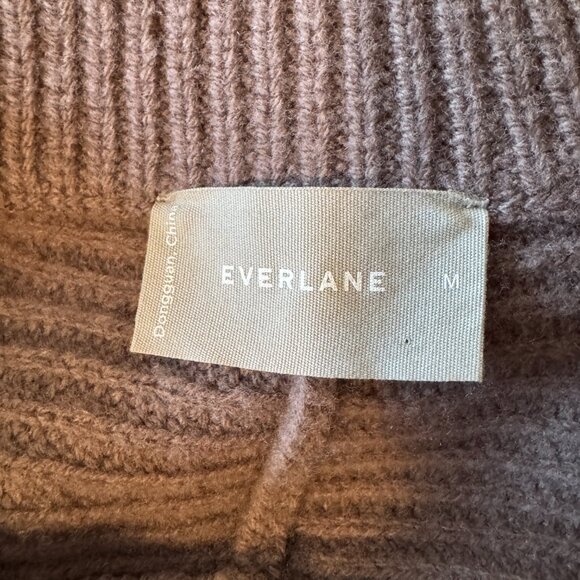 Everlane The Half-Zip Sweater in Luxe Merino -  Plum Grey Medium - Picture 6 of 8